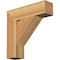 Ekena Millwork Traditional Block Rough Sawn Bracket, Western Red Cedar, 4"W x 16"D x 16"H BKT04X16X16TRA05RWR - alternate 1
